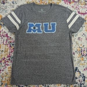Monster's University T-Shirt, Medium, Gray and Blue, Disney Parks